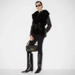 Iconic Baguette Medium Black Leather Bag - Image 2