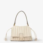 Mamma Baguette Medium Pleated Leather Bag