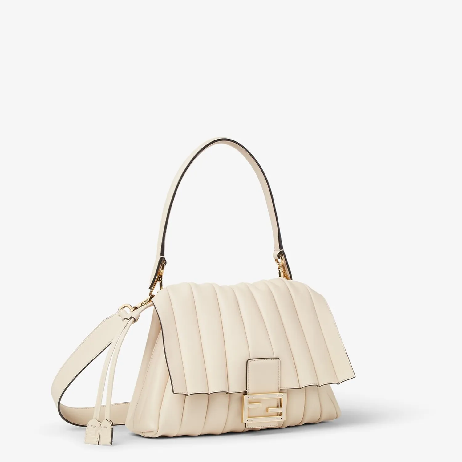 Mamma Baguette Medium (3) Mamma Baguette Medium Pleated Leather Bag - Image 3