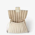 Mamma Baguette Medium Pleated Leather Bag - Image 4