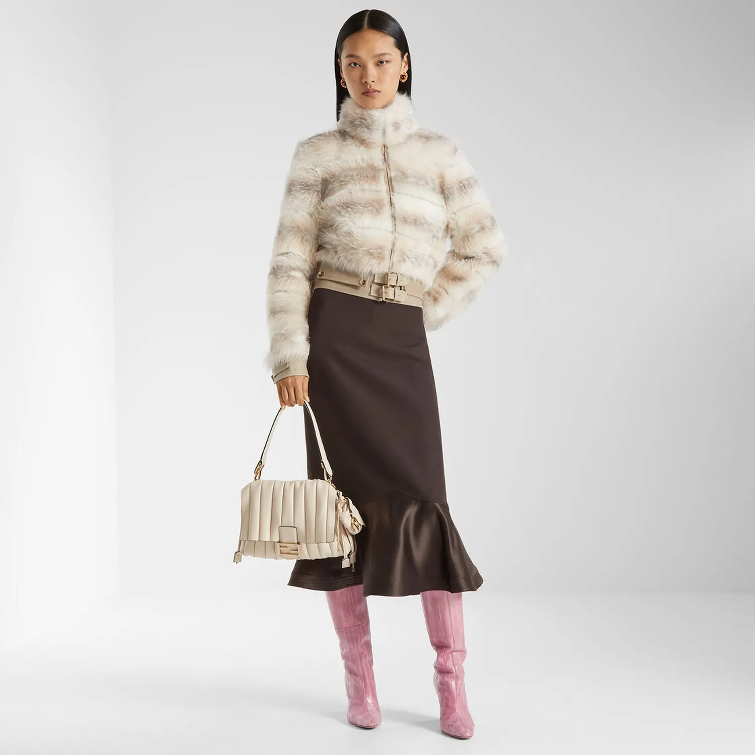 Mamma Baguette Medium (5) Mamma Baguette Medium Pleated Leather Bag - Image 5